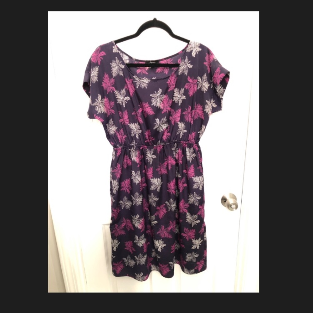 Soprano Leaf Print Dress